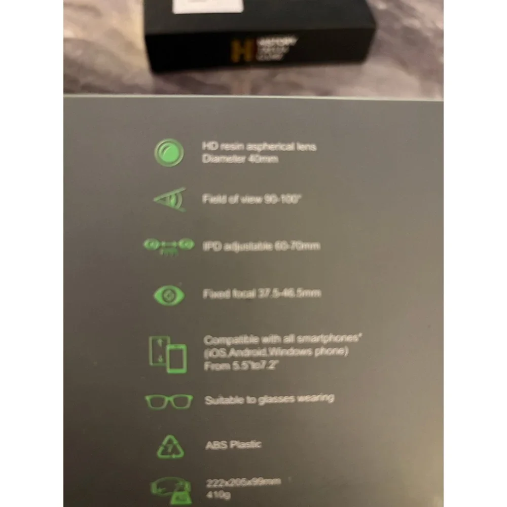 VR Shinecon SC-G04EA Virtual Reality Glasses for 4.7-7.0 inch Smartphones Black